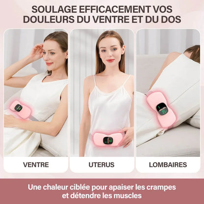 Ceinture chauffante vibrante - anti douleur menstruelles et lombaires - Rondor