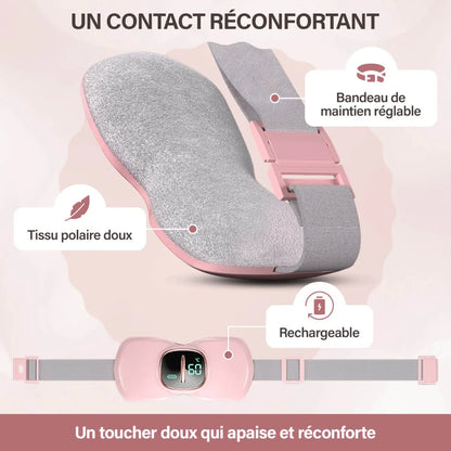 Ceinture chauffante vibrante - anti douleur menstruelles et lombaires - Rondor