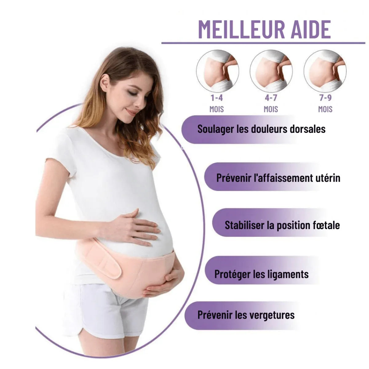 Ceinture de Maintien de Grossesse 3 en 1 - Rondor