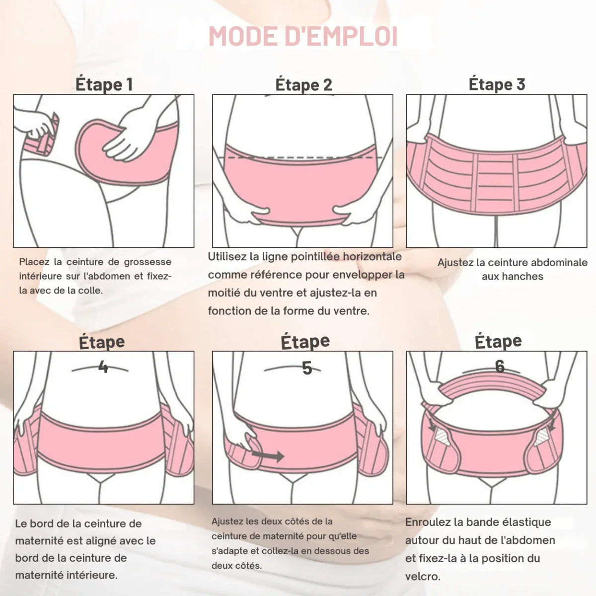 Ceinture de Maintien de Grossesse 3 en 1 - Rondor