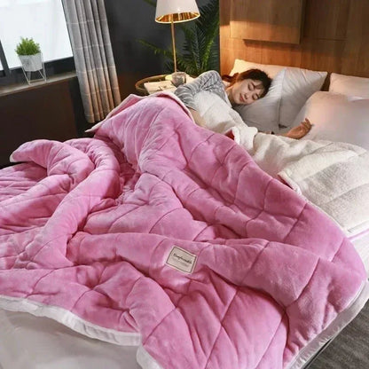 ChaleurDouce - Couverture en Fleece Coral pour l'Automne et l'Hiver - Rondor