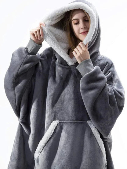 ChaudCocon - Couverture polaire à capuche surdimensionnée pour un confort ultime - Rondor