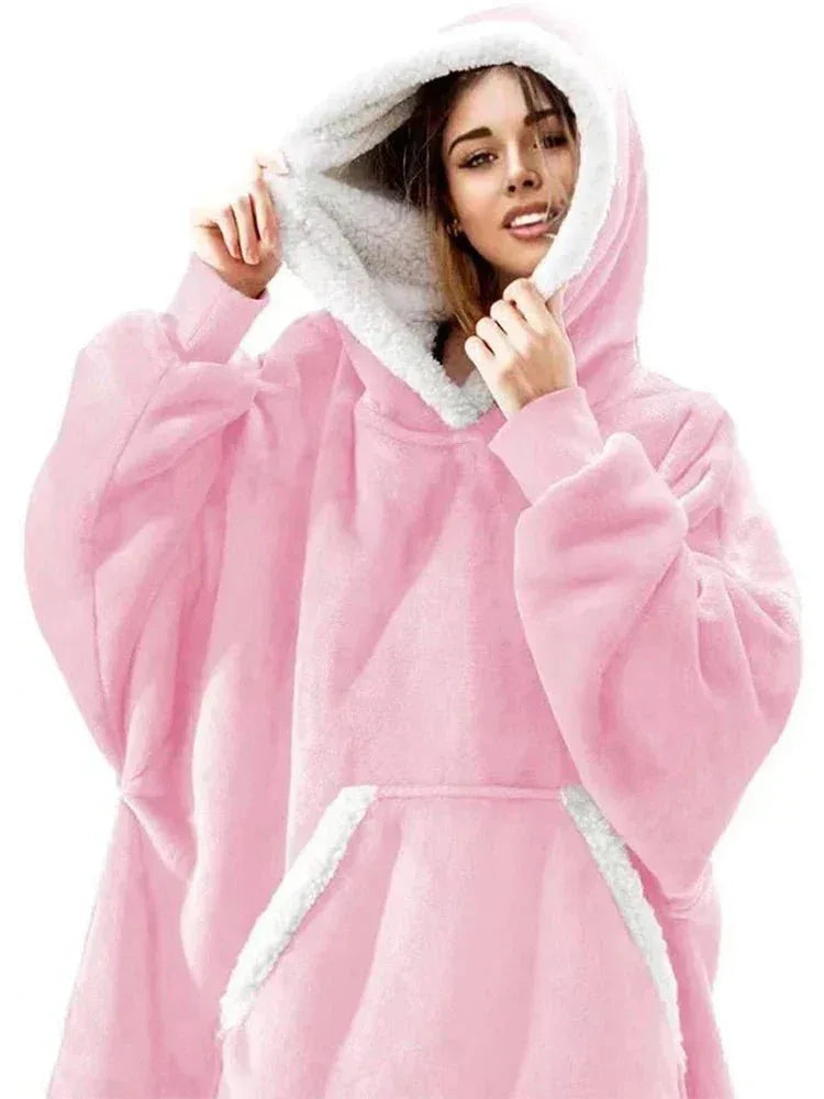 ChaudCocon - Couverture polaire à capuche surdimensionnée pour un confort ultime - Rondor