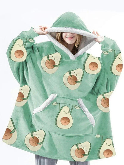 ChaudCocon - Couverture polaire à capuche surdimensionnée pour un confort ultime - Rondor