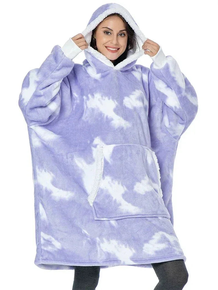 ChaudCocon - Couverture polaire à capuche surdimensionnée pour un confort ultime - Rondor