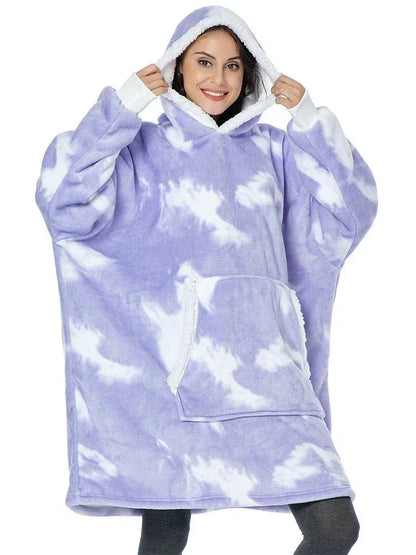 ChaudCocon - Couverture polaire à capuche surdimensionnée pour un confort ultime - Rondor