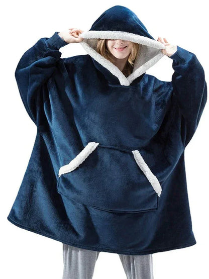 ChaudCocon - Couverture polaire à capuche surdimensionnée pour un confort ultime - Rondor