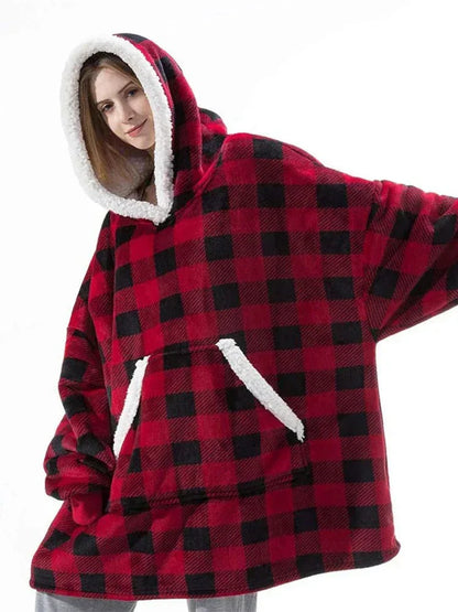 ChaudCocon - Couverture polaire à capuche surdimensionnée pour un confort ultime - Rondor
