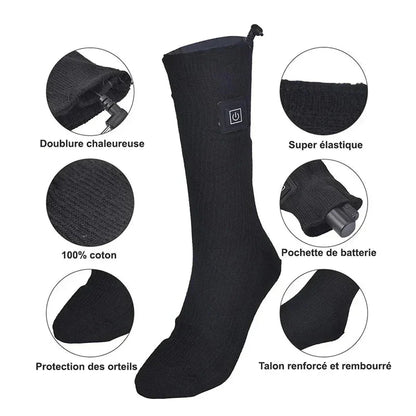 Chaussettes Chauffantes | Chaleur Garantie Jusqu’à - 35°C & Confort Absolu - Rondor