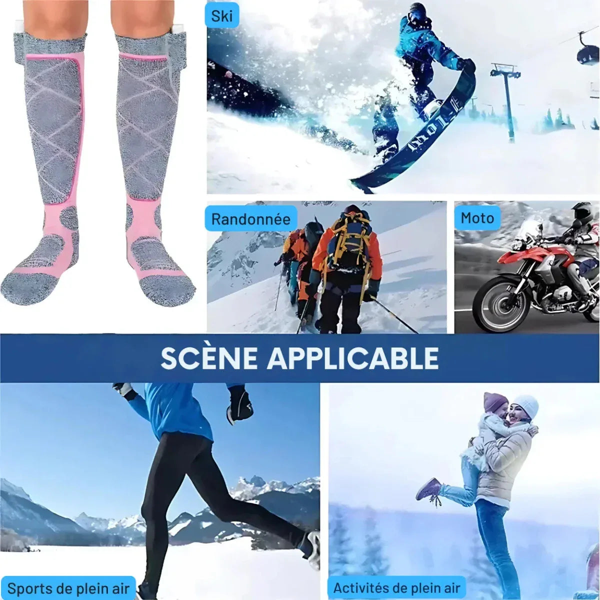 Chaussettes Chauffantes Haute Performance - Rondor