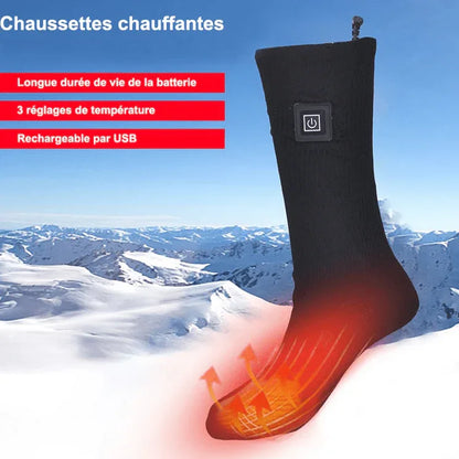 Chaussettes Chauffantes Unisexes | Batterie Rechargeable & Chaleur Longue Durée - Rondor