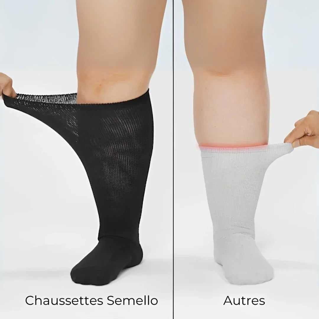 Chaussettes de Compression Sans Couture | Confort & Circulation Optimale – Beige - Rondor