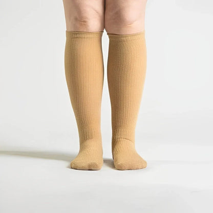 Chaussettes de Compression Sans Couture | Confort & Circulation Optimale – Beige - Rondor