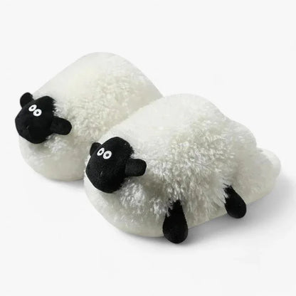 Chausson Mouton Peluche Blanc Adulte - Rondor