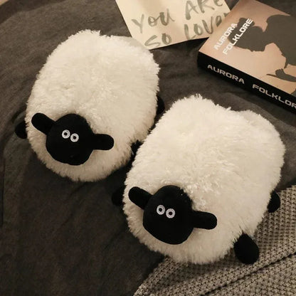 Chausson Mouton Peluche Blanc Adulte - Rondor