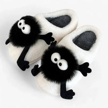 Chausson Peluche Kawaii Monstre Noir - Rondor