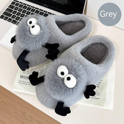 Chausson Peluche Kawaii Monstre Noir - Rondor