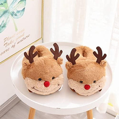 Chausson Renne Peluche Nez Rouge - Rondor