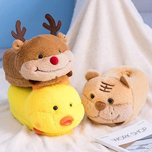 Chausson Renne Peluche Nez Rouge - Rondor
