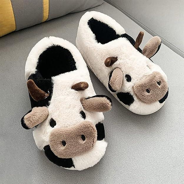 Chausson Vache Fluffy - Rondor