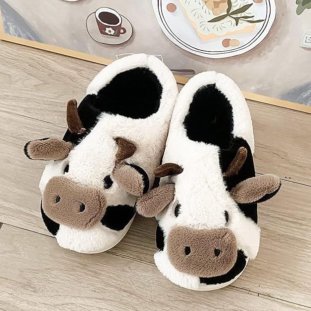 Chausson Vache Fluffy - Rondor