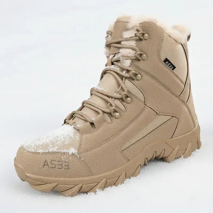 Chaussure homme grand froid à tige haute fourrée