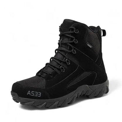 Chaussure homme grand froid à tige haute fourrée