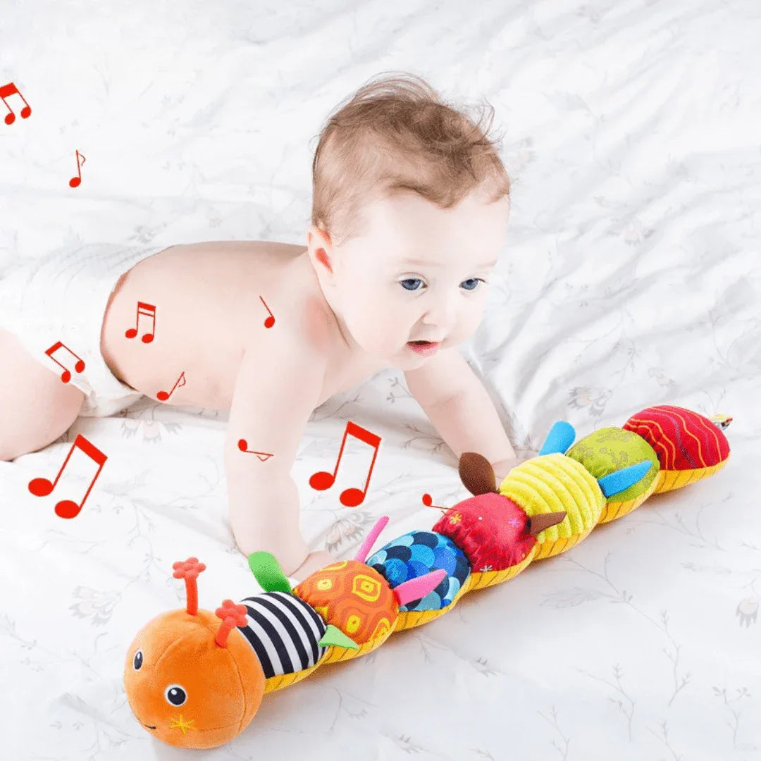 Chenille Musicale pour Enfants – Peluche Interactive pour le Développement Sensoriel et Moteur - Rondor