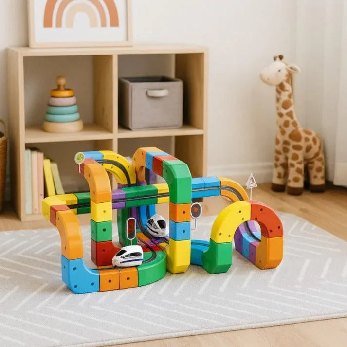 Circuit de Train Magnétique 3D – Jouet STEM Créatif & Éducatif pour Enfants | RONDOR - Rondor