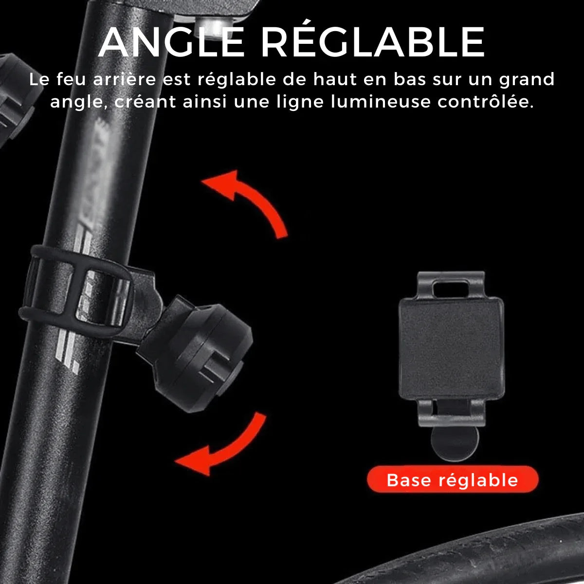 Clignotant Arrière Vélo Haute Visibilité – Rechargeable USB - Rondor