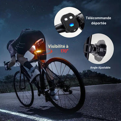 Clignotant Arrière Vélo Haute Visibilité – Rechargeable USB - Rondor