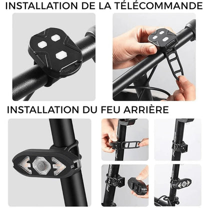 Clignotant Arrière Vélo Haute Visibilité – Rechargeable USB - Rondor