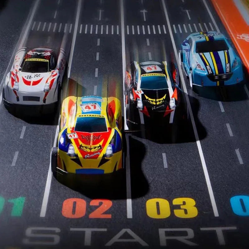 Coffret 48 Mini Voitures à Rétrofriction avec Garage Intégré - Rondor