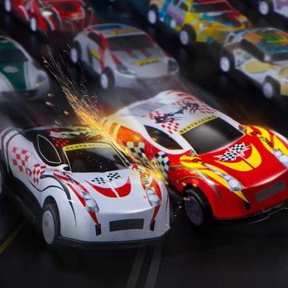 Coffret 48 Mini Voitures à Rétrofriction avec Garage Intégré - Rondor