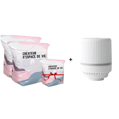 Grand Sac de Rangement Sous Vide Compressible – Sans Pompe, Étanche & Idéal Pour Gagner De La Place Dans Les Valises Et À La Maison