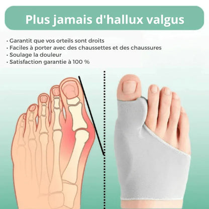 CompressCare - Correcteur d'hallux valgus pour adolescents | Sans douleur et discret - Rondor