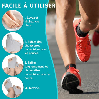 CompressCare - Correcteur d'hallux valgus pour adolescents | Sans douleur et discret - Rondor