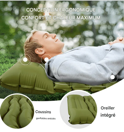 ConfortZen — Matelas gonflable léger, confortable et facile à gonfler - Rondor