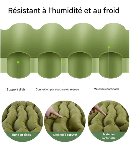 ConfortZen — Matelas gonflable léger, confortable et facile à gonfler - Rondor