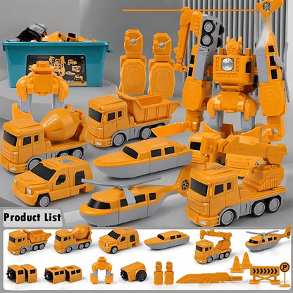 Constructo – Jeu de Construction Modulaire 26 Pièces | Robot + Véhicules | RONDOR - Rondor