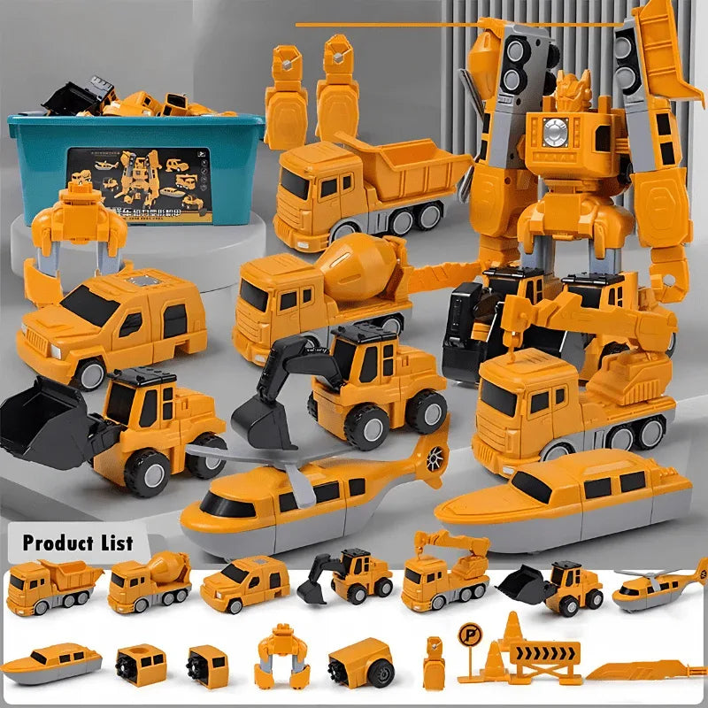 Constructo – Jeu de Construction Modulaire 26 Pièces | Robot + Véhicules | RONDOR - Rondor