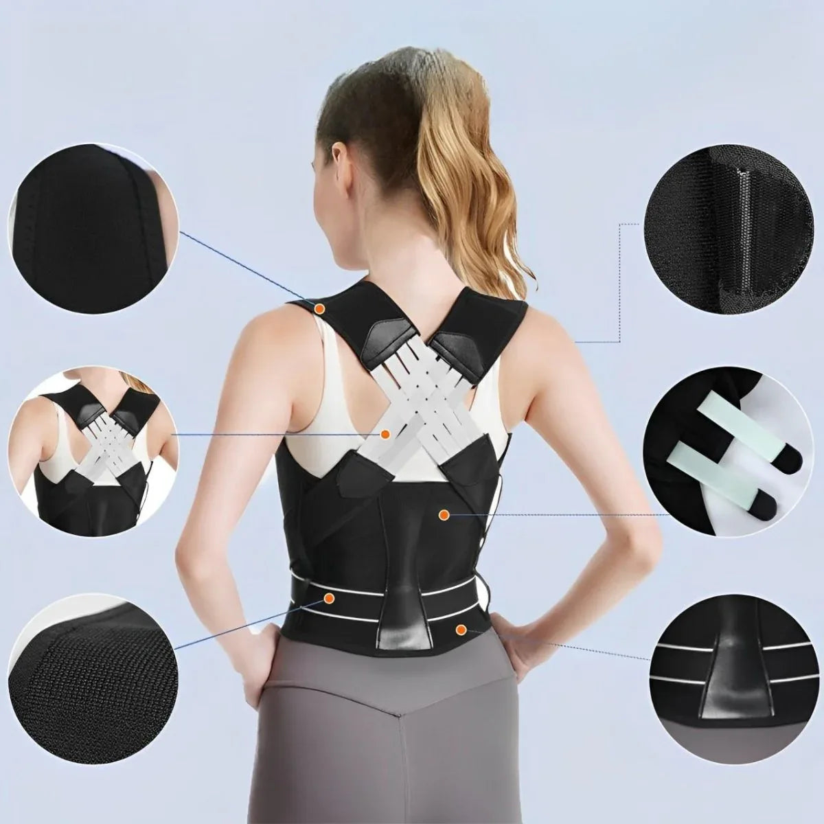 Correcteur de Posture Sameo™ – Soulage les Douleurs et Réaligne le Dos Naturellement | RONDOR - Rondor