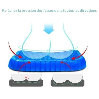 Coussin de siège respirant en accent d'abeille - Rondor
