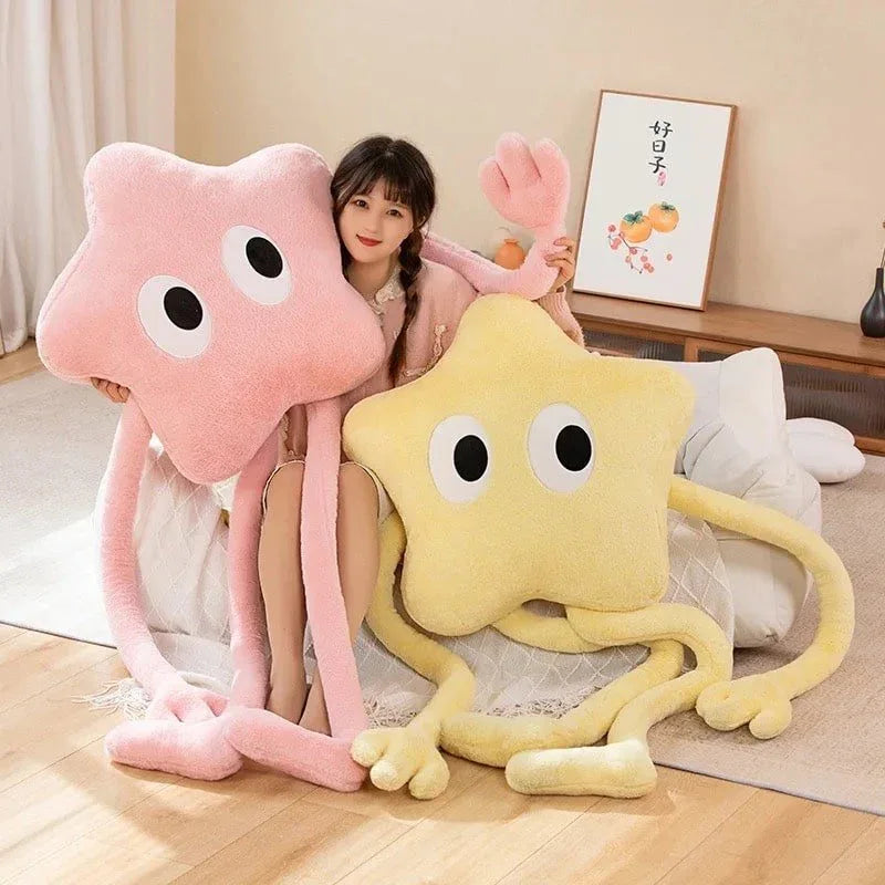Coussin Peluche Géant en Forme d’Étoile – Confort Décoratif Doux - Rondor