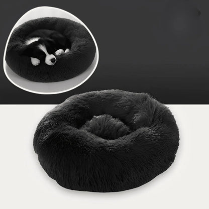 Coussin pour Chien et Chat - En forme Donut Rond, Apaisant, Déhoussable et Lavable | JuJuDonutDelight™ - Rondor