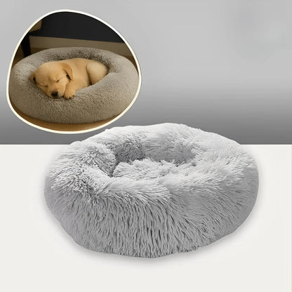 Coussin pour Chien et Chat - En forme Donut Rond, Apaisant, Déhoussable et Lavable | JuJuDonutDelight™ - Rondor