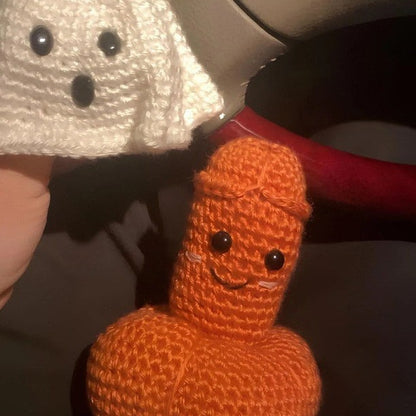 Crochet Halloween Gag Plush with Removable Ghost Cover