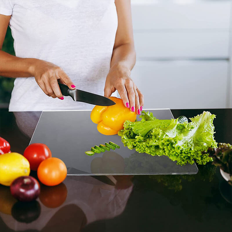 ClearCut – Planche à découper antidérapante en acrylique transparent – Élégante et hygiénique