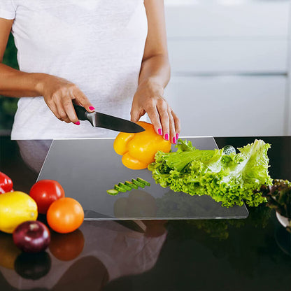 ClearCut – Planche à découper antidérapante en acrylique transparent – Élégante et hygiénique