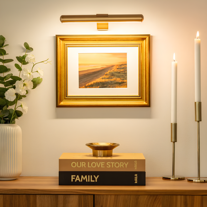 ArtGlow Éclairage LED sans fil pour tableaux – Applique murale rechargeable avec télécommande, lumière dimmable